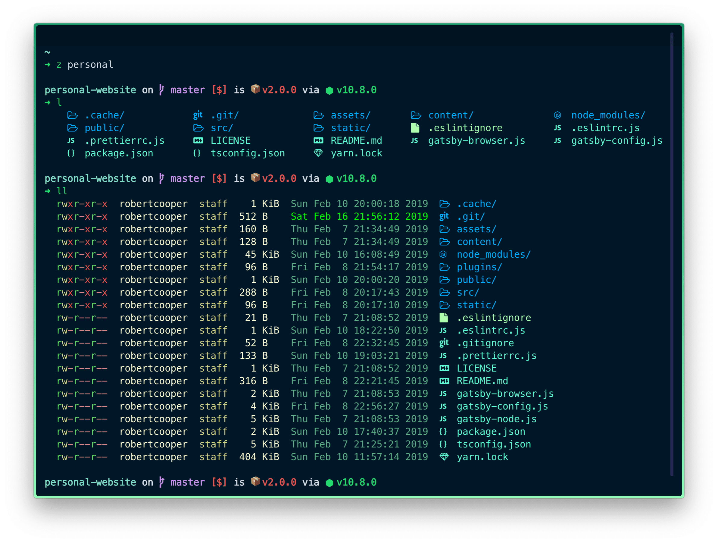 An example of how Hyper terminal can look like.