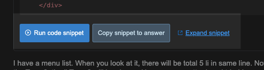 Stack Overflow snippets found in questions allow users to copy the snippets to answers to quickly see the issue, debug the problem, and fix it.