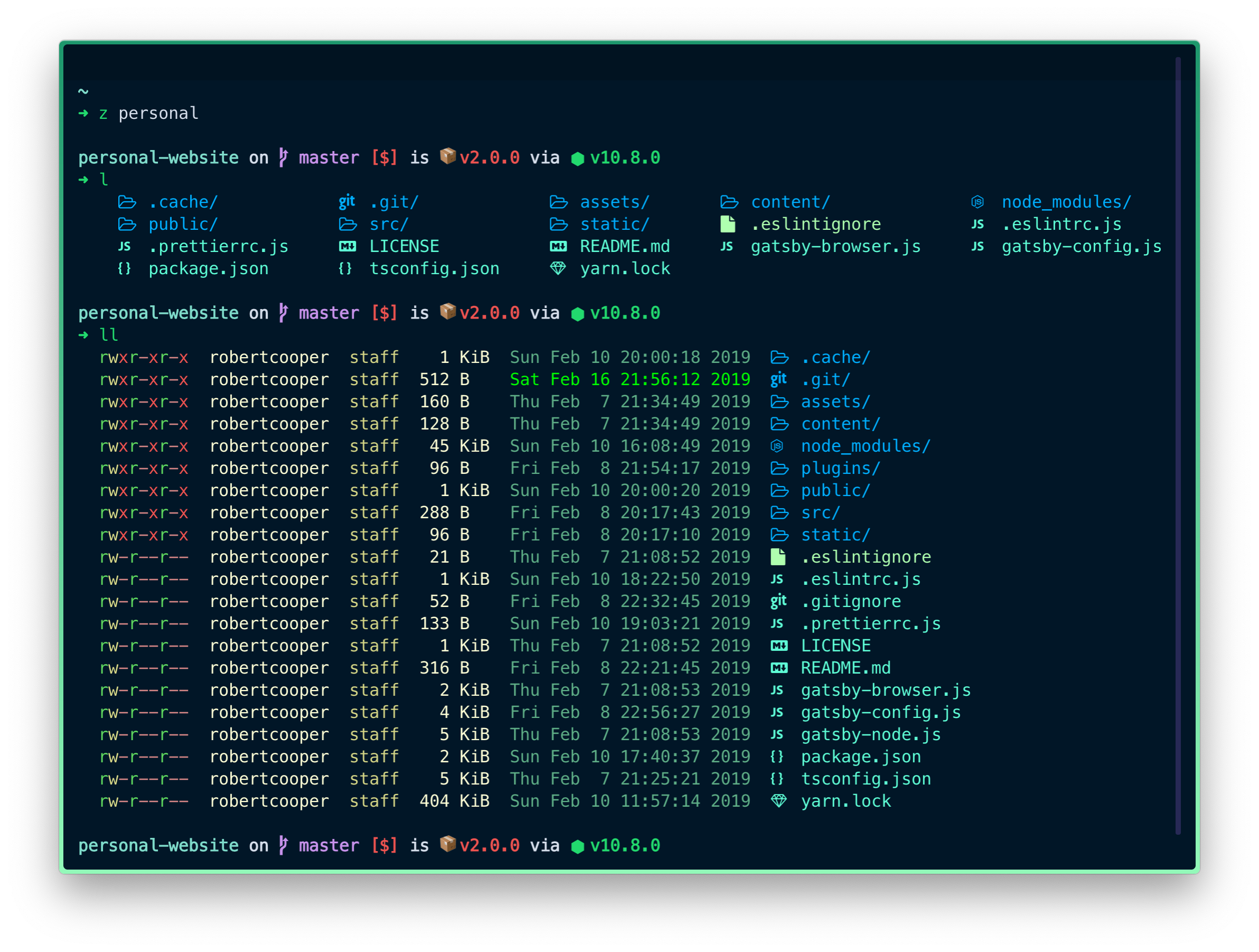 An example of how Hyper terminal can look like.