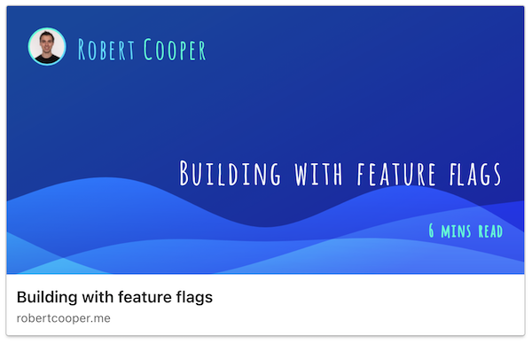 Open graph image for my feature flag blog article